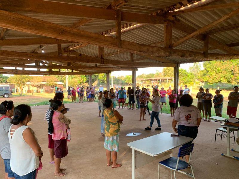 Cram de Aquidauana promove Agosto Lilás com ações de conscientização nas aldeias