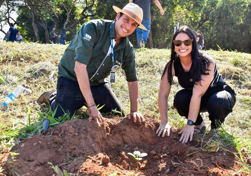 Em ação pelo Dia da Árvore, 100 novas mudas de ipês são plantadas na MS-450, em Aquidauana