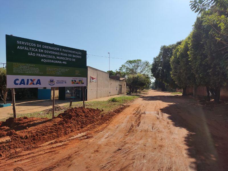 Prefeitura iniciará nova etapa de drenagem e asfalto em mais ruas do Bairro São Francisco