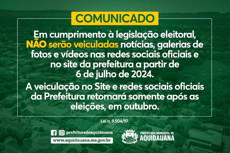 Sites oficiais das prefeituras saem doar em cumprimento à legislação eleitoral