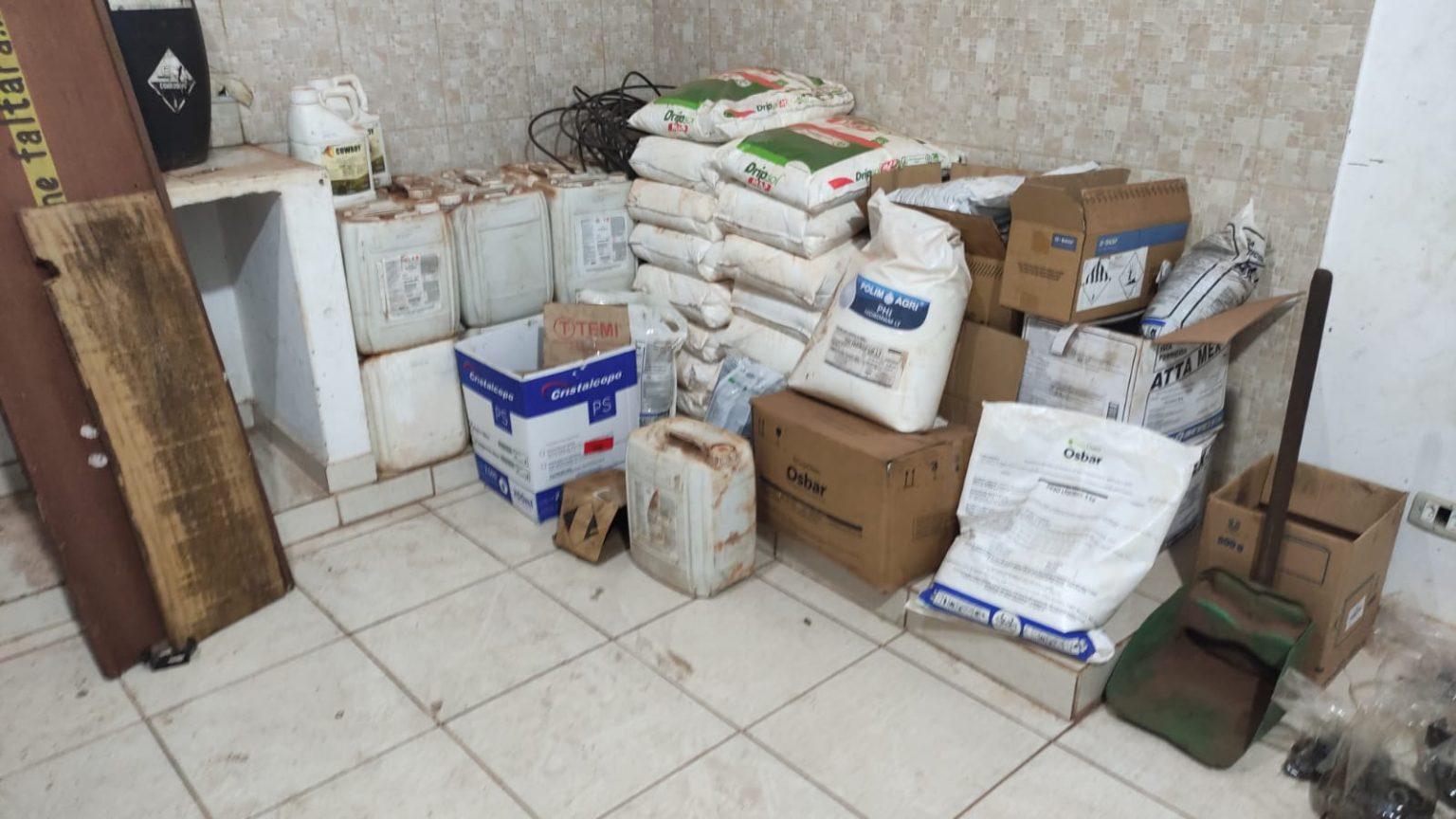 Receptador de produtos furtados em Corumbá é preso em posse de defensivos agrícolas