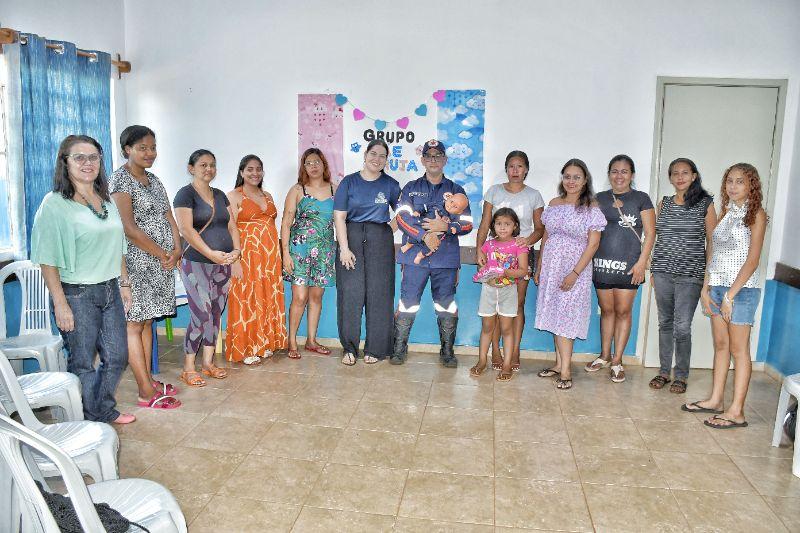 Gestantes recebem orientações do SAMU sobre cuidados com os bebês recém-nascidos