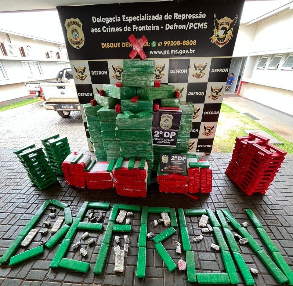 Polícia apreende quase duas toneladas de maconha