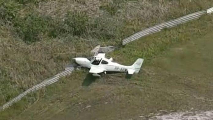 Avião de pequeno porte faz pouso forçado em propriedade rural de Miranda