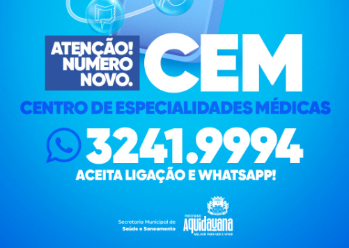 CEM de Aquidauana tem novo número de atendimento