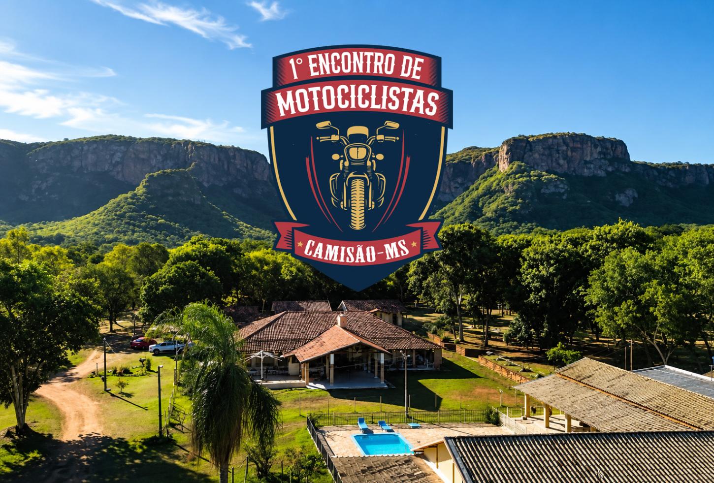 Camisão recebe 1º Encontro de Motociclistas com rock e costela de chão
